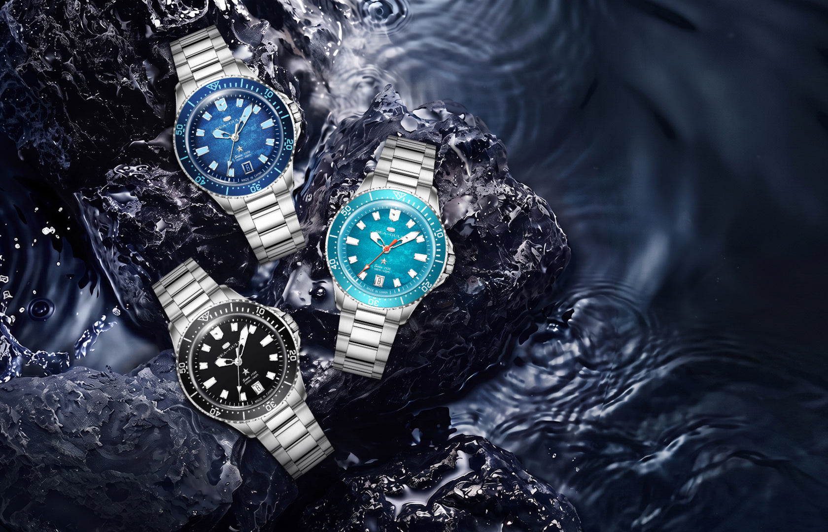 Versatile Precision Underwater: Sea-Gull Ocean Series 200m Metallic Gradient Dial Dive Watch (39mm)