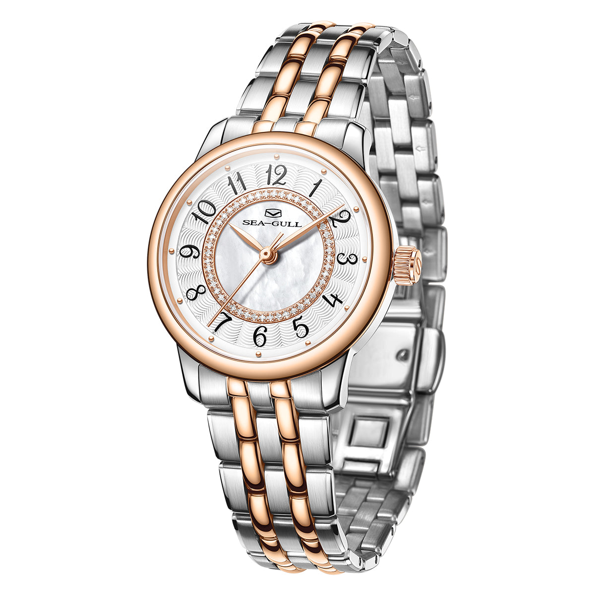 Ladies Series Concentric Circles Diamond-set Dial Dress Watch 32mm