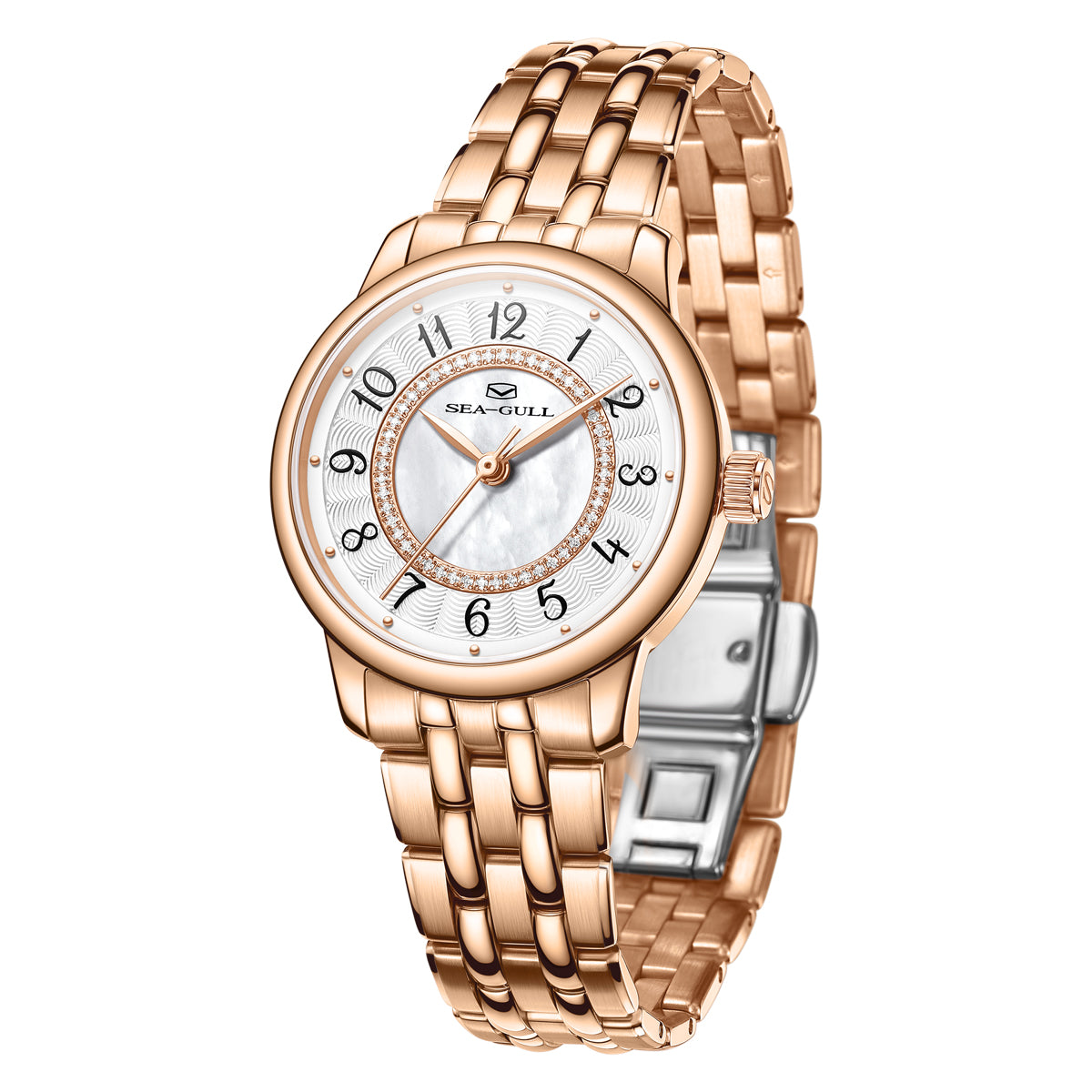 Ladies Series Concentric Circles Diamond-set Dial Dress Watch 32mm