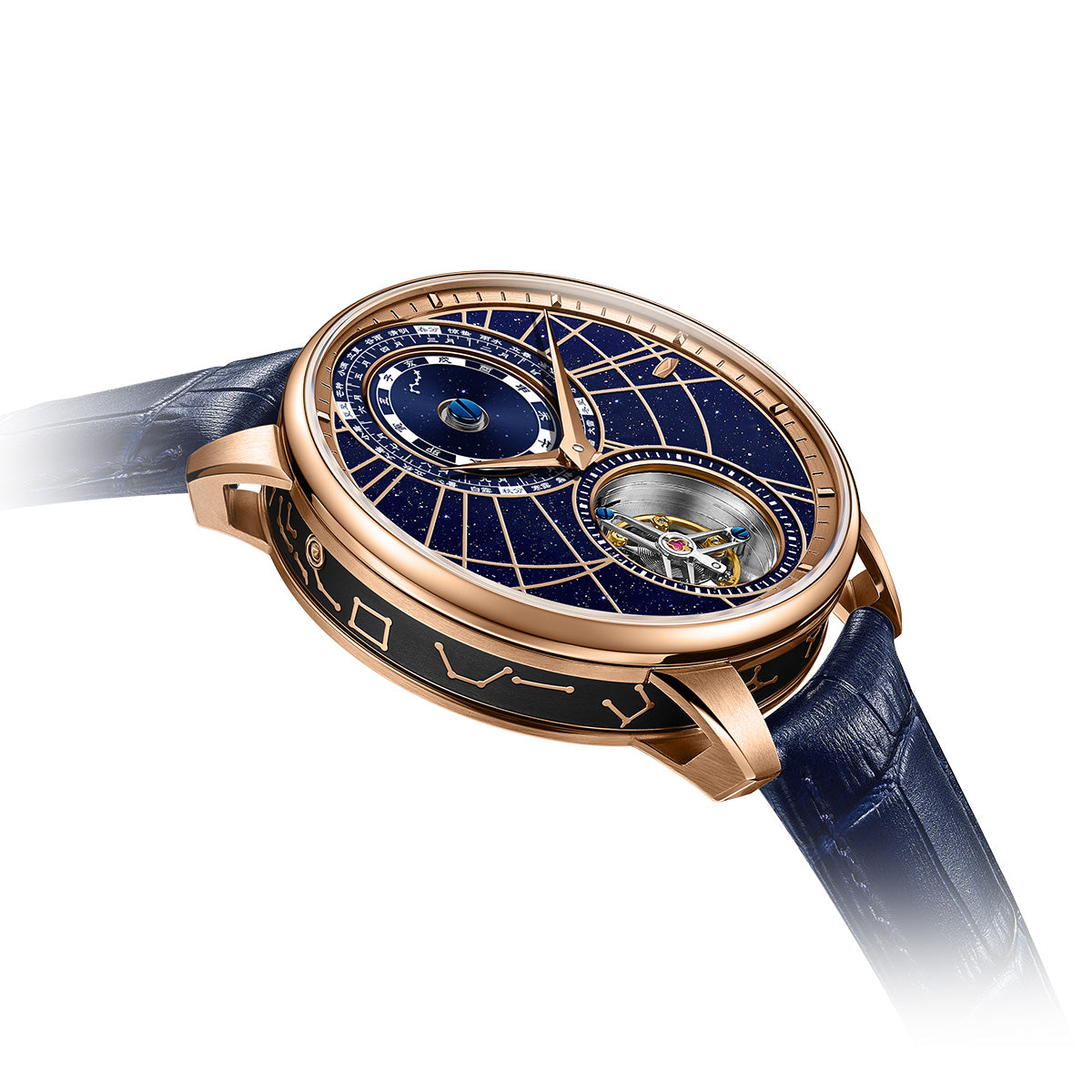 Celestial Motion Chinese Astronomical Calendar Tourbillon 43mm