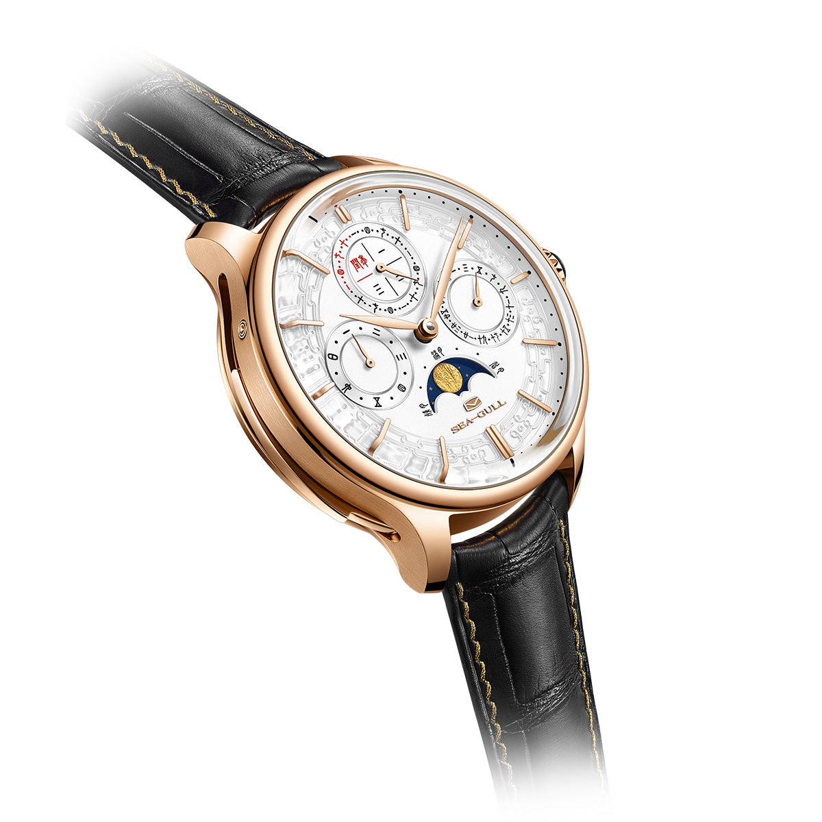 3-in-1 Perpetual Calendar Tourbillon Minute Repeater Mechanical Watch 46mm