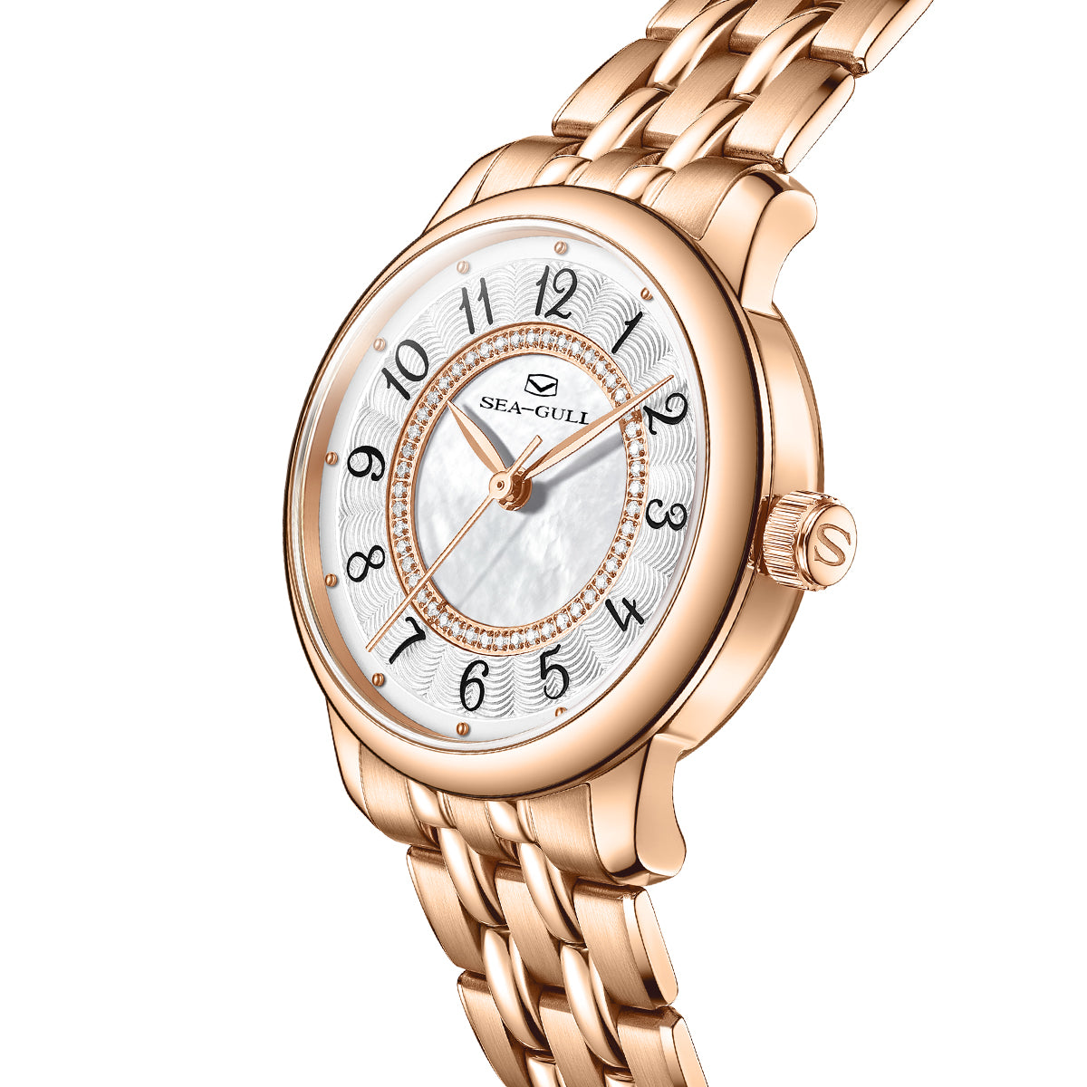 Ladies Series Concentric Circles Diamond-set Dial Dress Watch 32mm