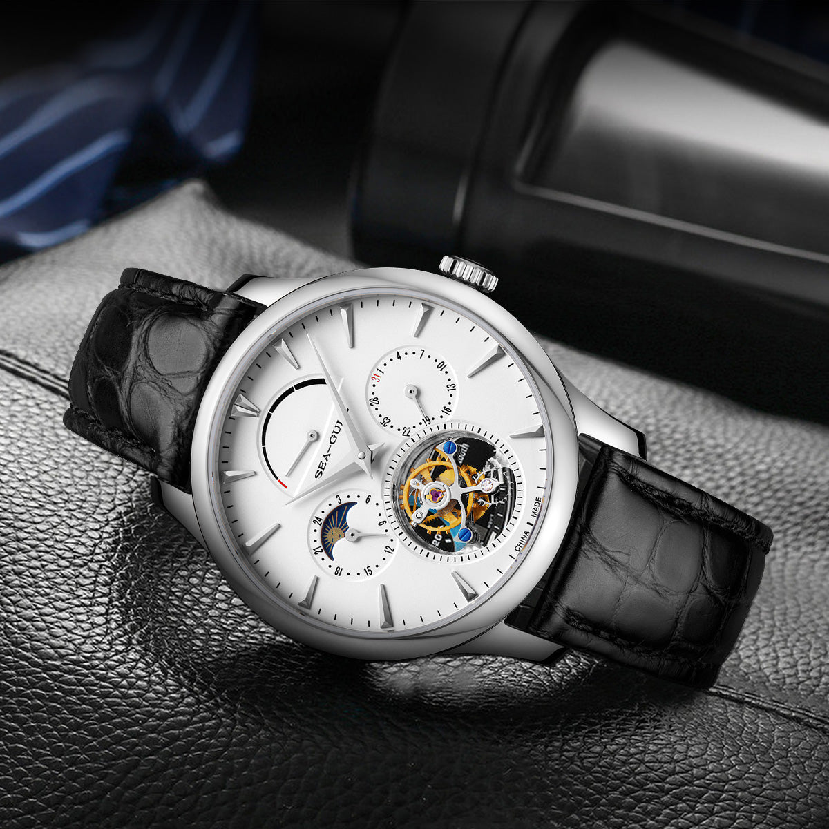 Multifunktions-Handaufzugsuhr Tourbillon 41 mm