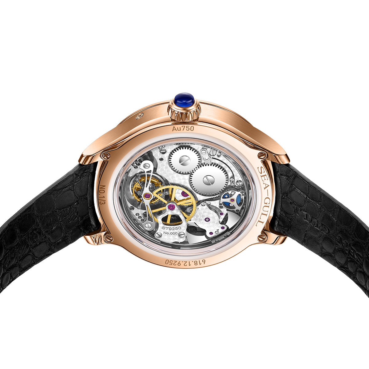3-in-1 Perpetual Calendar Tourbillon Minute Repeater Mechanical Watch 46mm