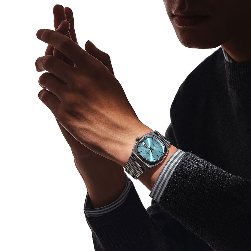 Day-date Calendar Tonneau Case Dress Watch 34mm