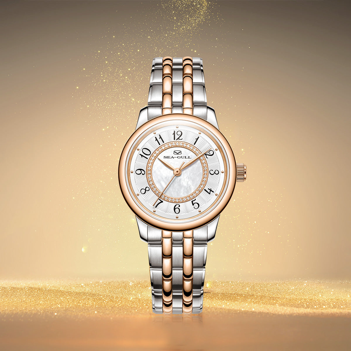 Ladies Series Concentric Circles Diamond-set Dial Dress Watch 32mm