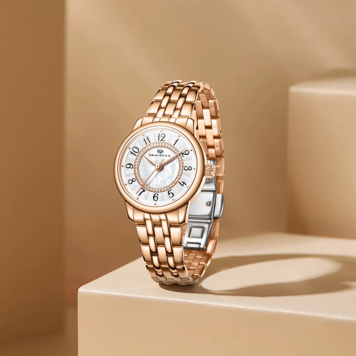 Ladies Series Concentric Circles Diamond-set Dial Dress Watch 32mm