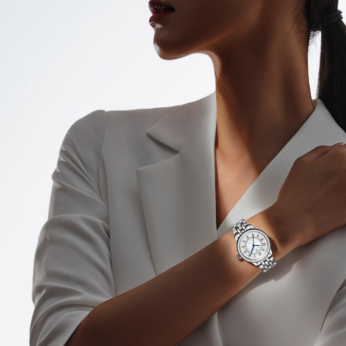 Ladies Series Concentric Circles Diamond-set Dial Dress Watch 32mm