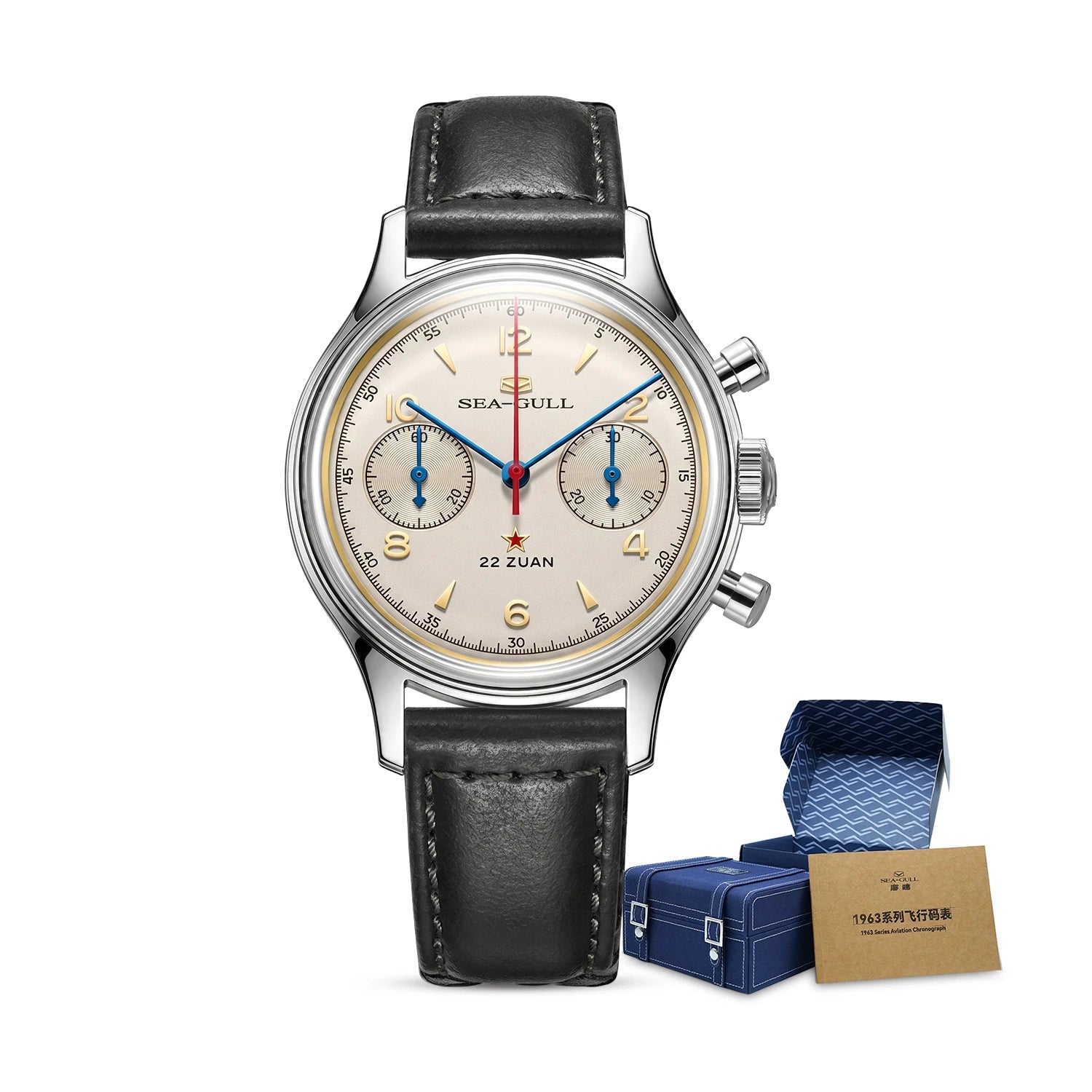 Seagull 1963 Polar Night Edition Vintage Chronograph 37.3mm | Enhanced ST19 Fine Finishing