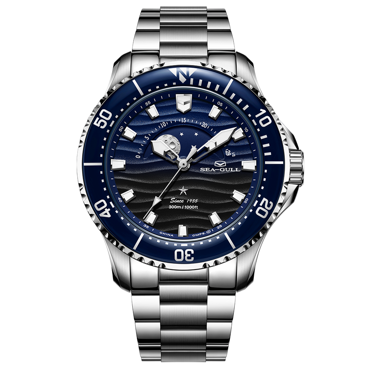 Ocean Series Moon Phase Diving Watch 43.5mm