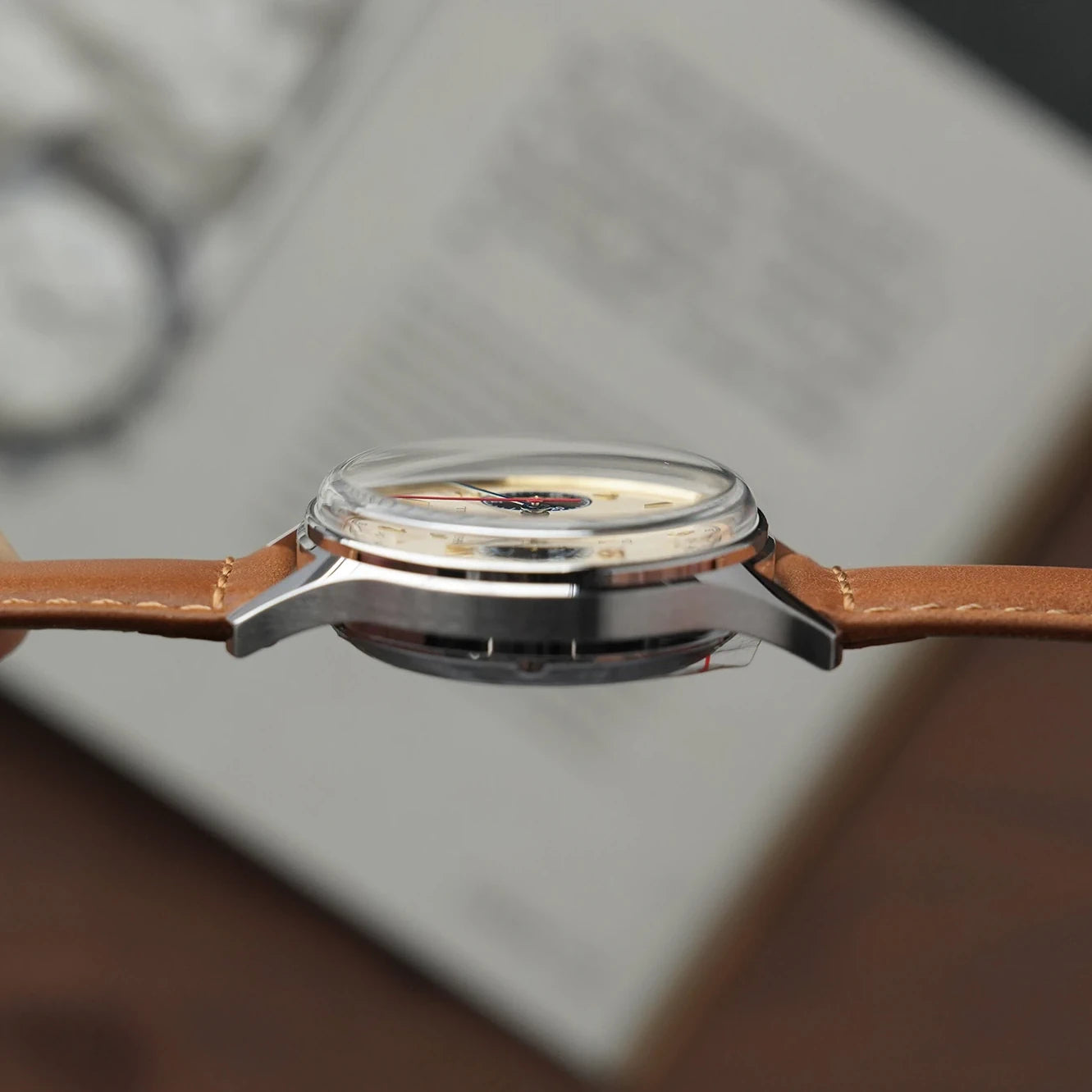 Seagull 1963 Polar Night Edition Panda Eye Chronograph Watch 37.3mm