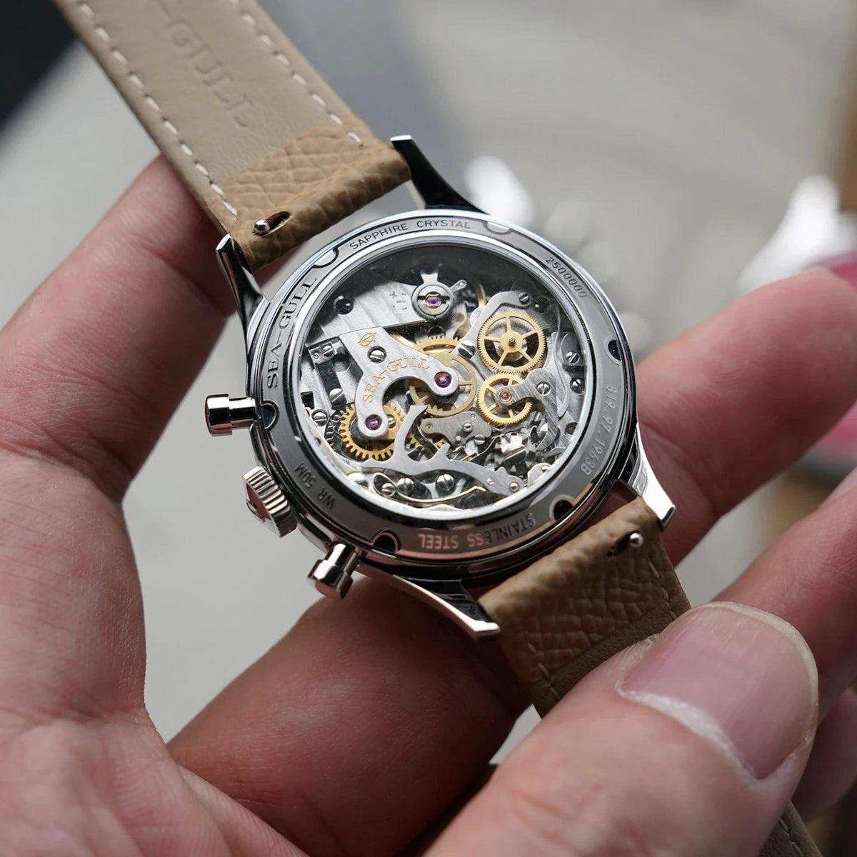 Seagull 1963 Aurora Edition Chronograph Watch 37.3mm