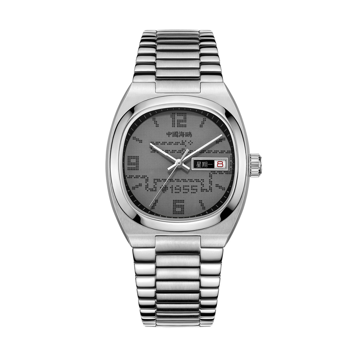 Gluttonous Snake Dial Day-date Calendar 70th Anniversary Edition Tonneau Watch 34mm