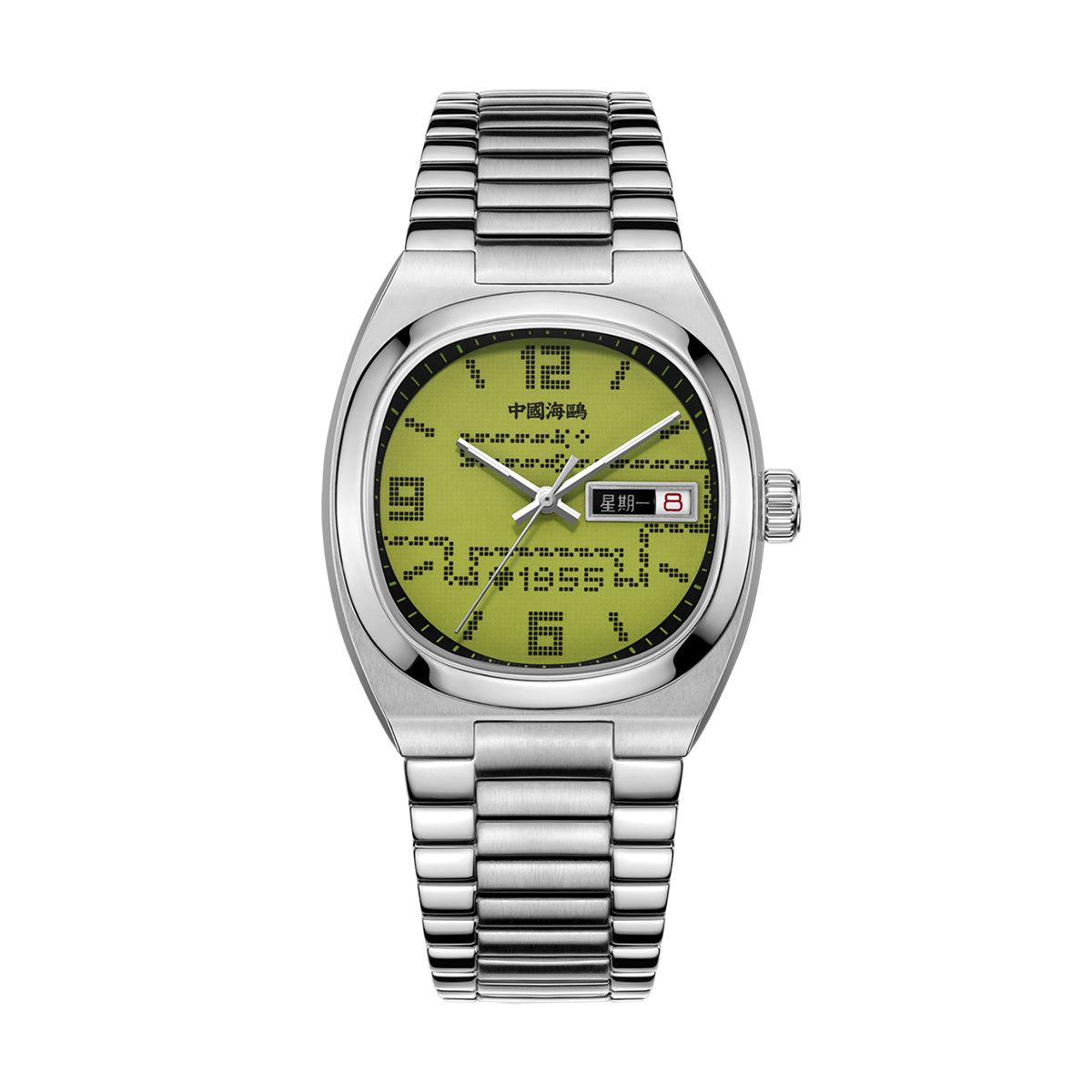 Gluttonous Snake Dial Day-date Calendar 70th Anniversary Edition Tonneau Watch 34mm