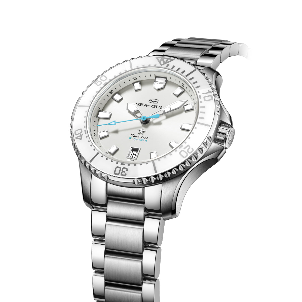 Ocean Series Pro 300m Waterproof Mother-of-pearl Dial Lady's Dive Watch 40mm