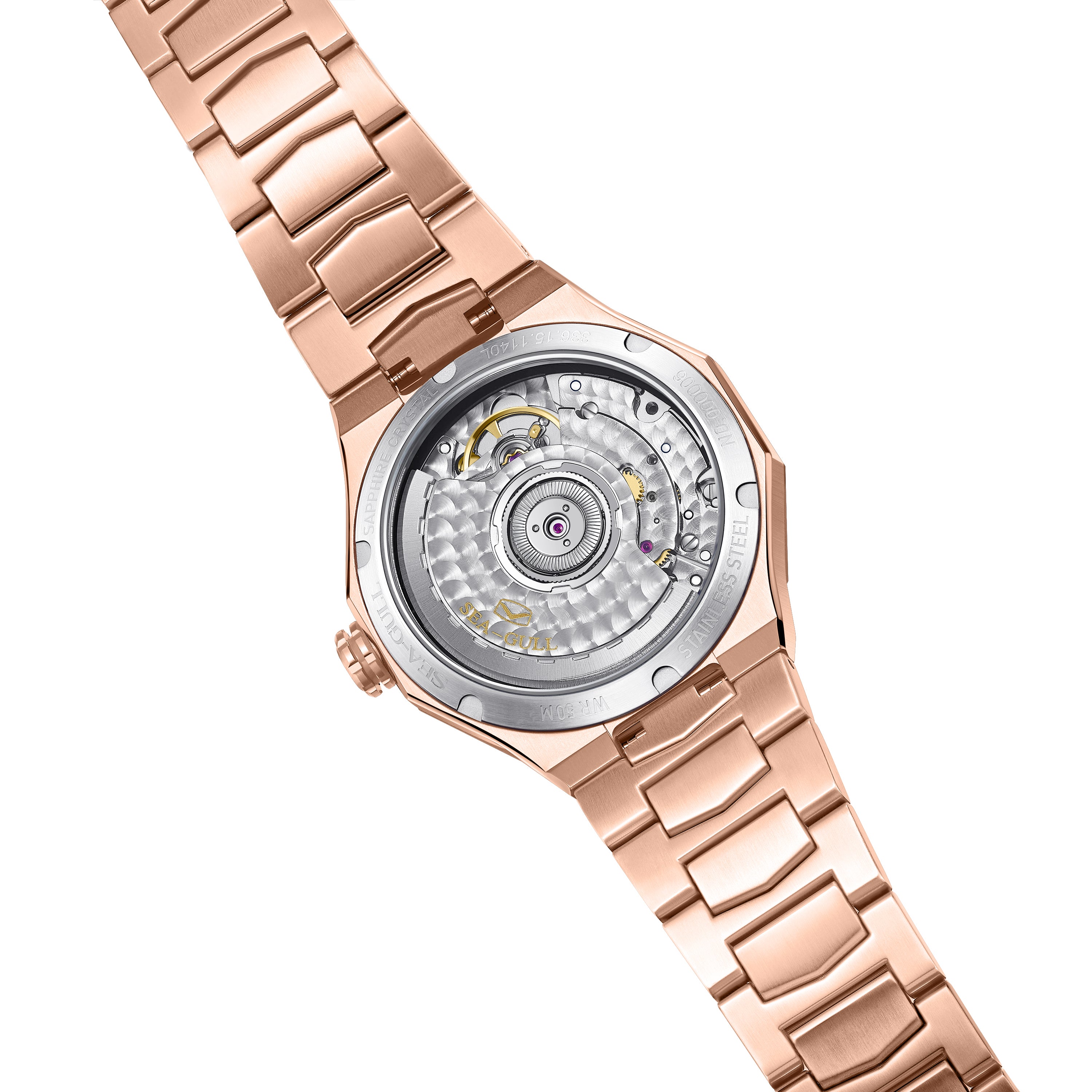 Extraordinary Series Polygonal Diamond-set Bezel Mother-of-pearl Dial Lady's Watch 34mm