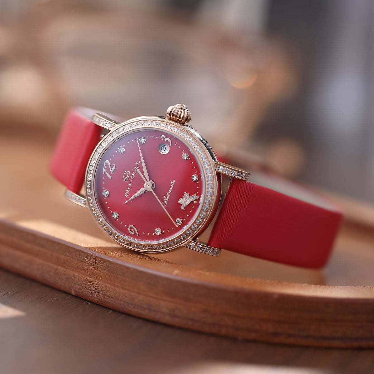 Seagull Year Of Horse Special Edition Diamond Set Lady Dress Watch 27mm Closer Look