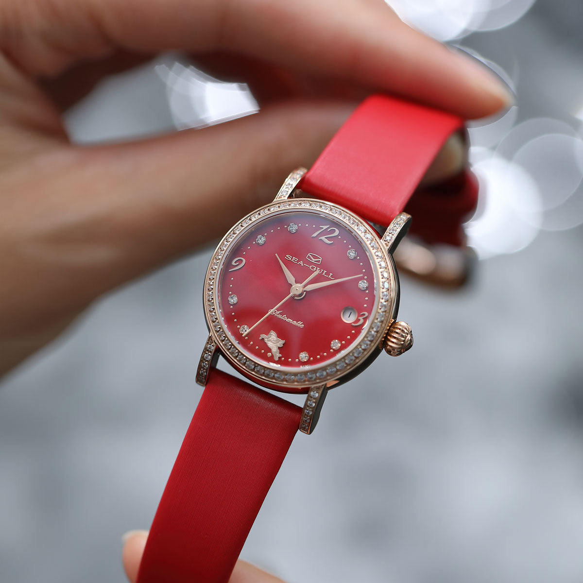 Seagull Year Of Horse Special Edition Diamond Set Lady Dress Watch 27mm On The Wrist