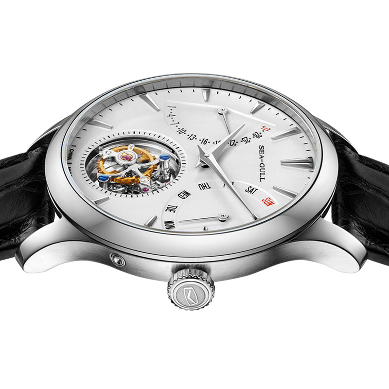 Business-Tourbillon mit Doppelkalender, 41 mm
