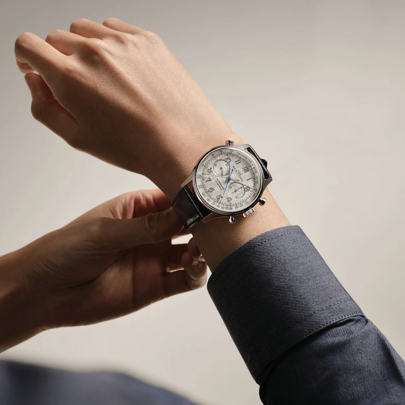 Seagull Meteorite Rattrapante Split-Second Chronograph Limited Edition 42.5mm in business and casual senario