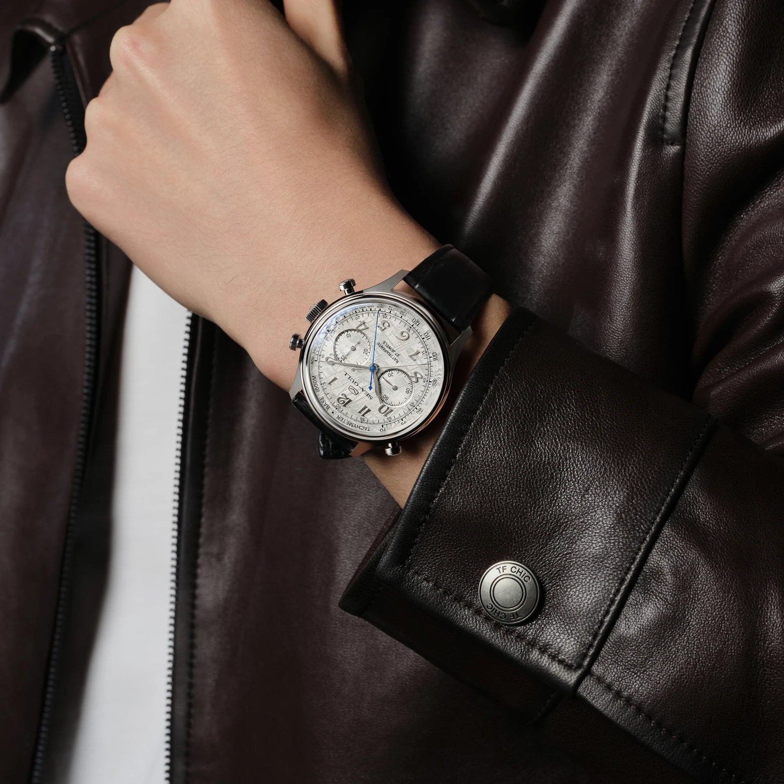 Seagull Meteorite Rattrapante Split-Second Chronograph Limited Edition 42.5mm looks