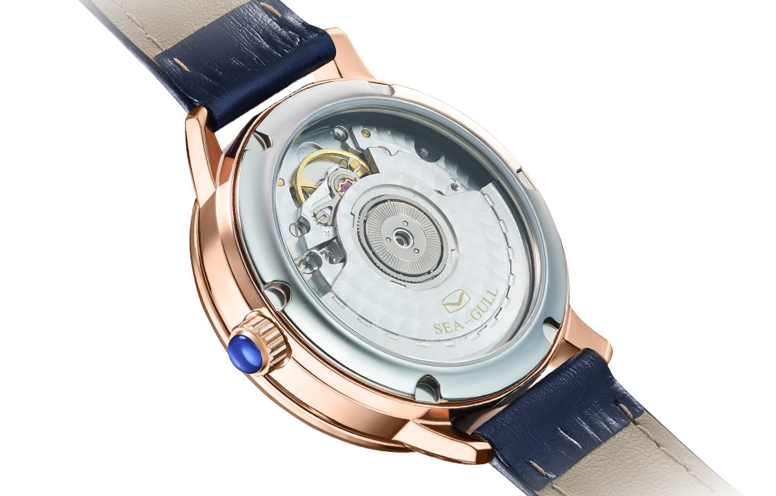 Moon Phase Mother-of-pearl Starry Sky Dial Diamond-set Case Lady's Watch 34mm