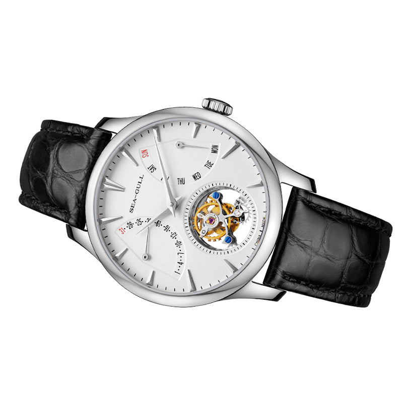 Business-Tourbillon mit Doppelkalender, 41 mm