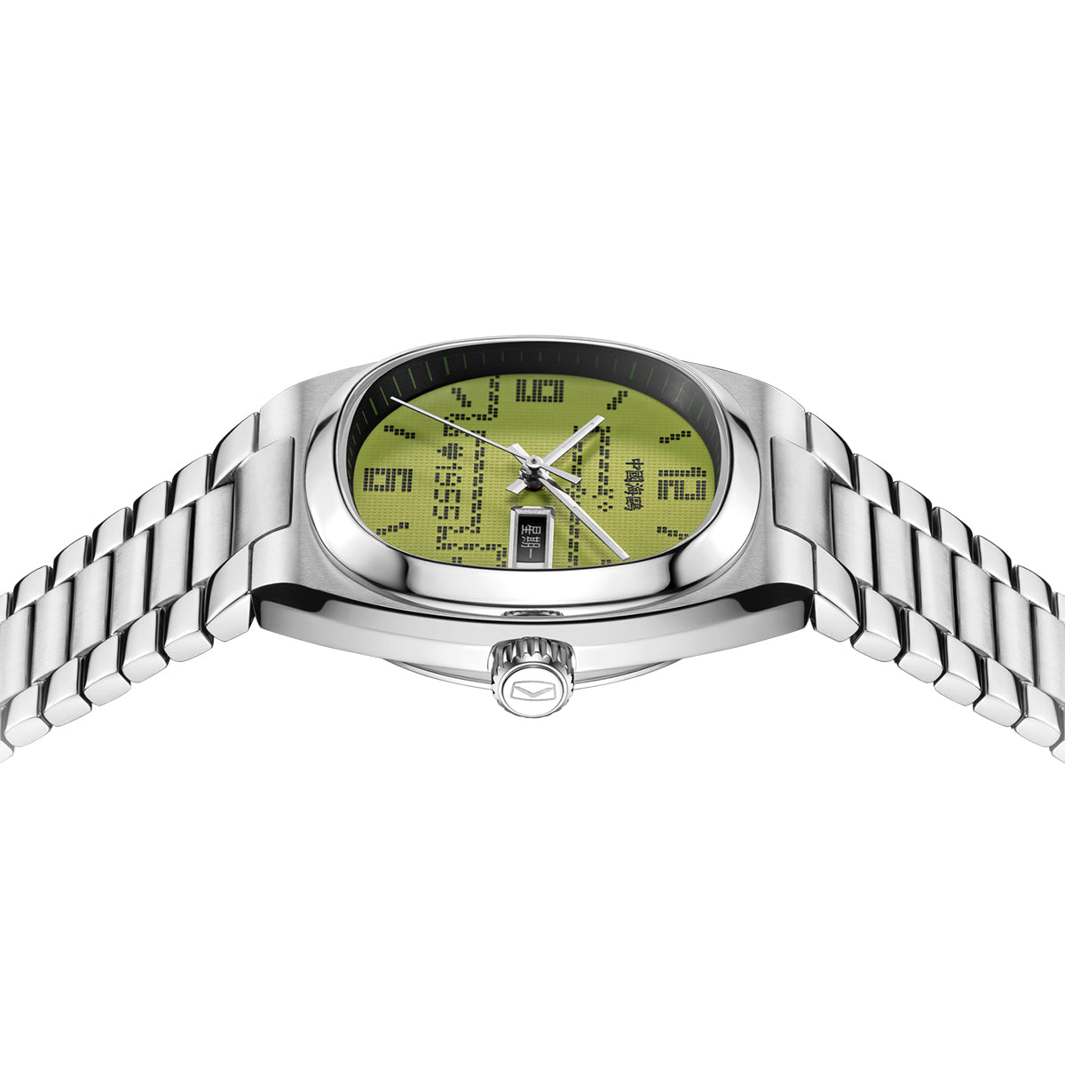 Gluttonous Snake Dial Day-date Calendar 70th Anniversary Edition Tonneau Watch 34mm