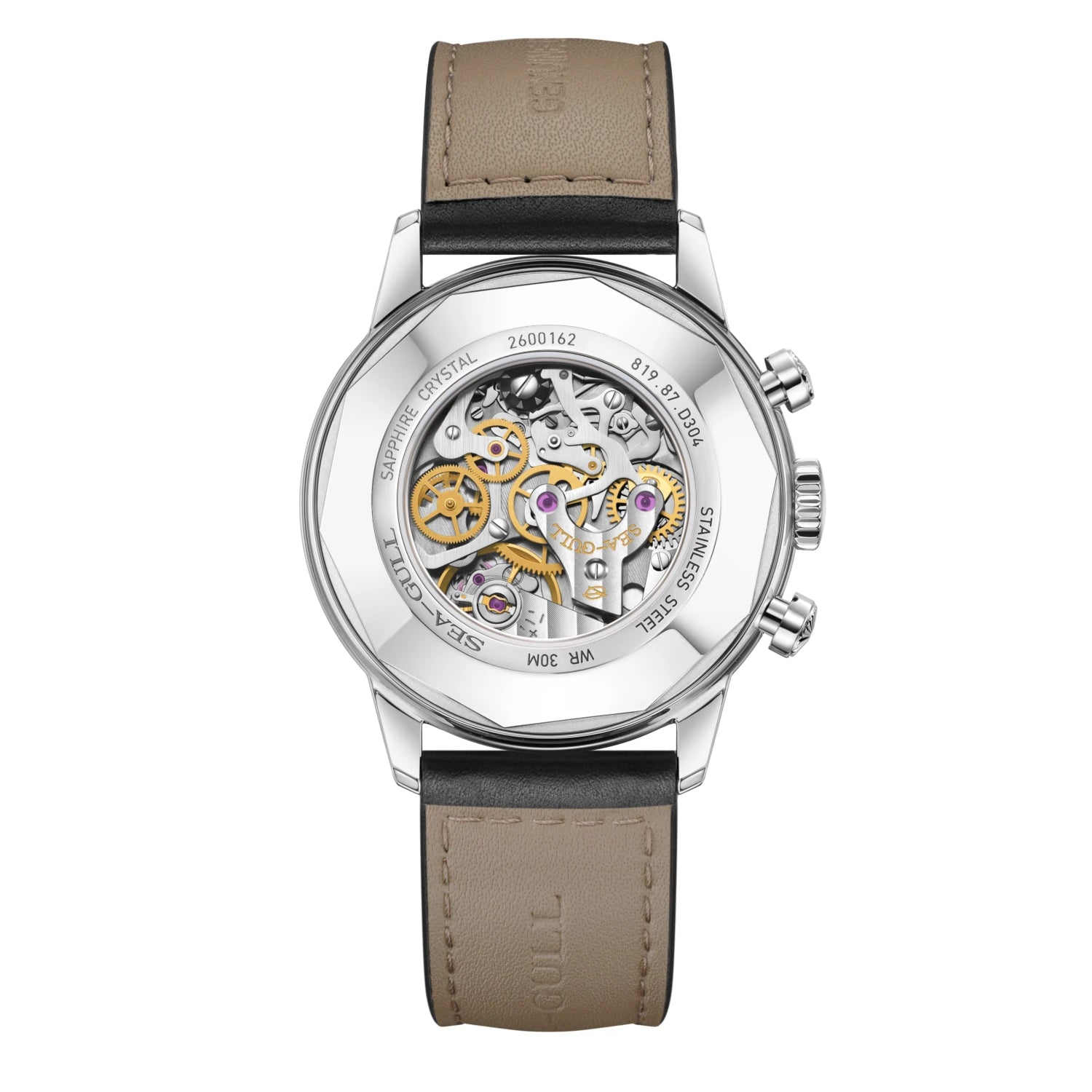 Seagull 1963 Series Reissue D304 Chronograph Watch Panda Eye Edition 40mm