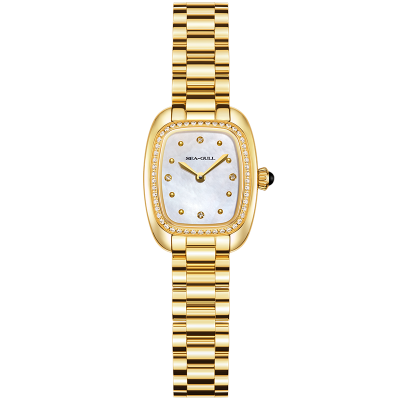 Ladies Series Wave-textured Dial Diamond-set Case Lady's Watch 30mm
