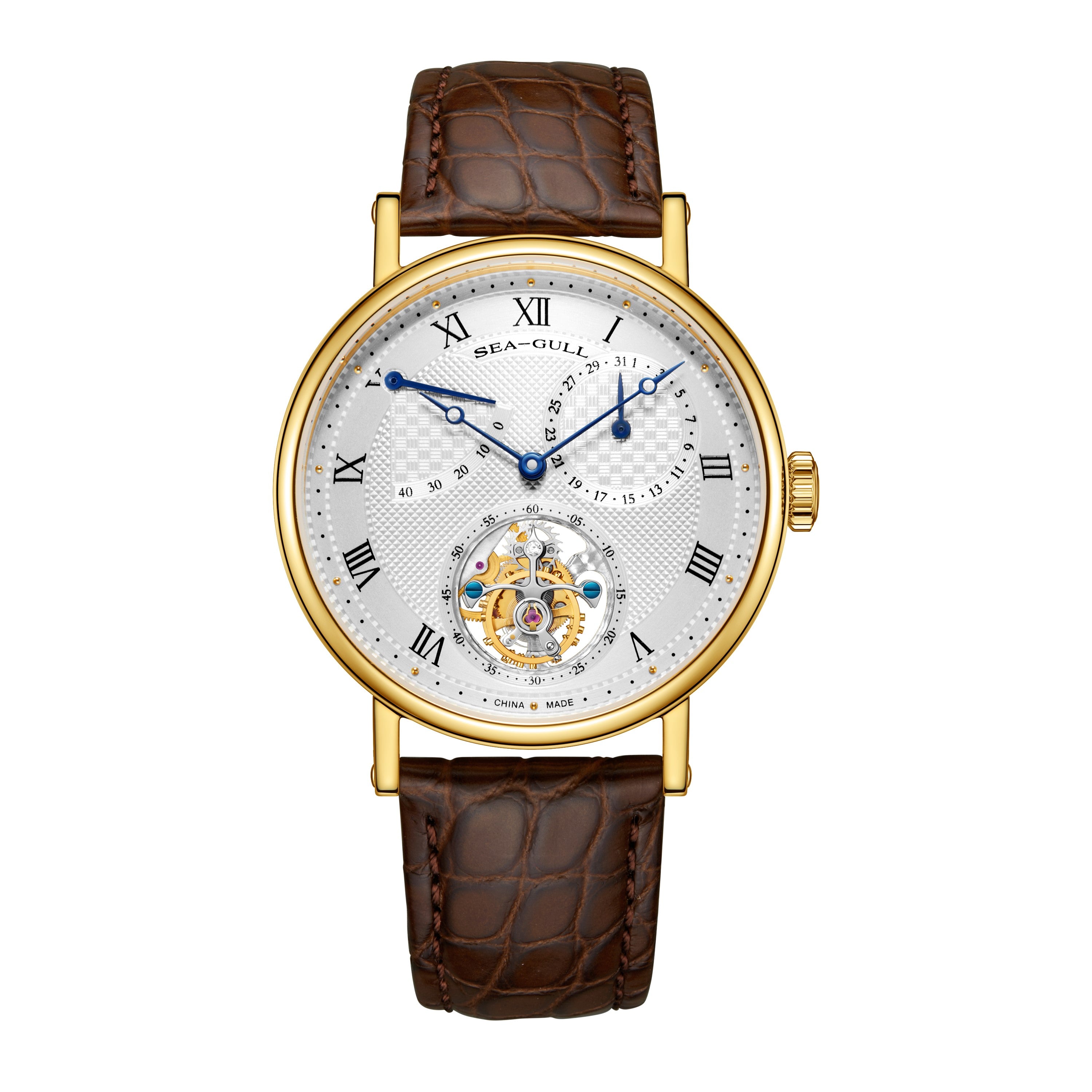 Heritage Series Tourbillon Watch Power Indicator Calendar 41mm