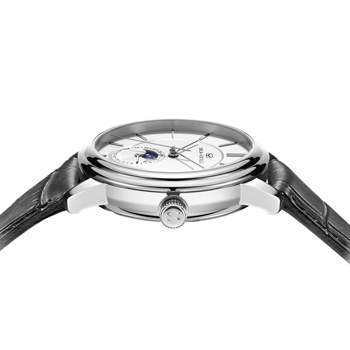 Ultraflache Mondphasenuhr, 38 mm