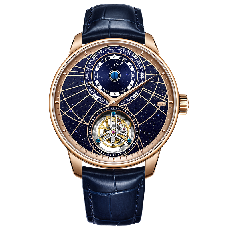 Celestial Motion Chinese Astronomical Calendar Tourbillon 43mm