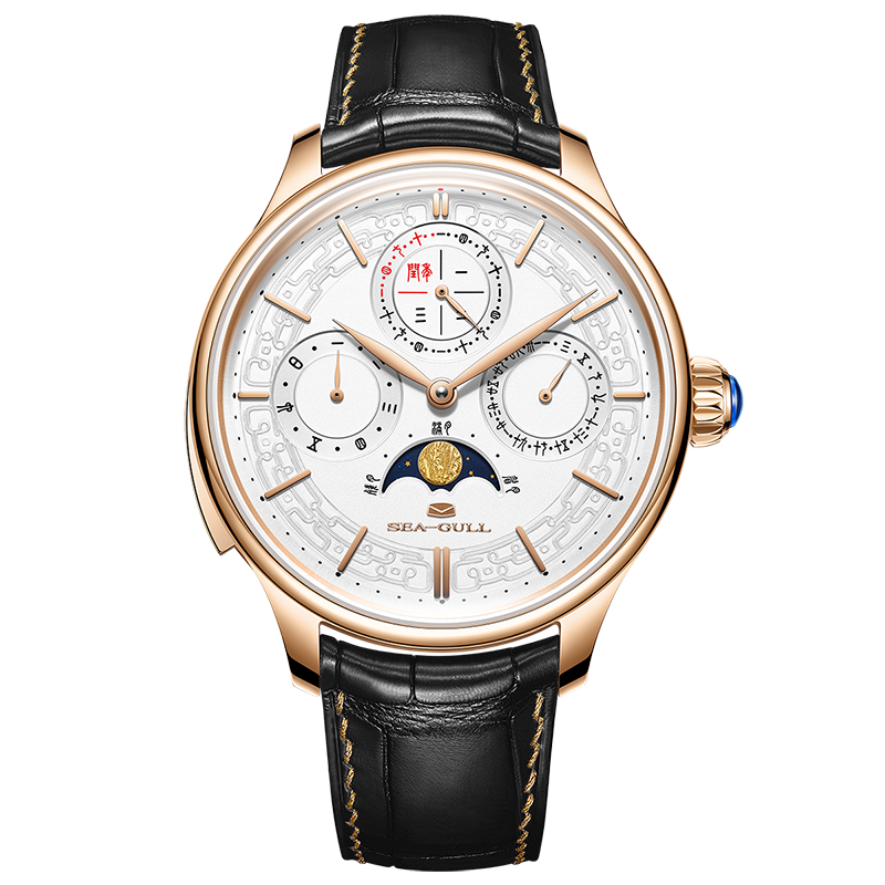 3-in-1 Perpetual Calendar Tourbillon Minute Repeater Mechanical Watch 46mm