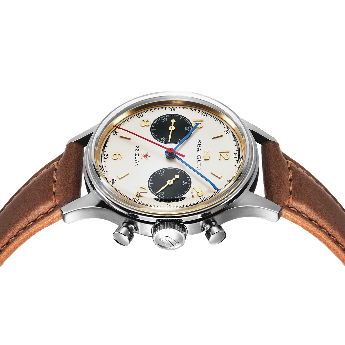 Seagull 1963 Polar Night Edition Panda Eye Chronograph Watch 37.3mm