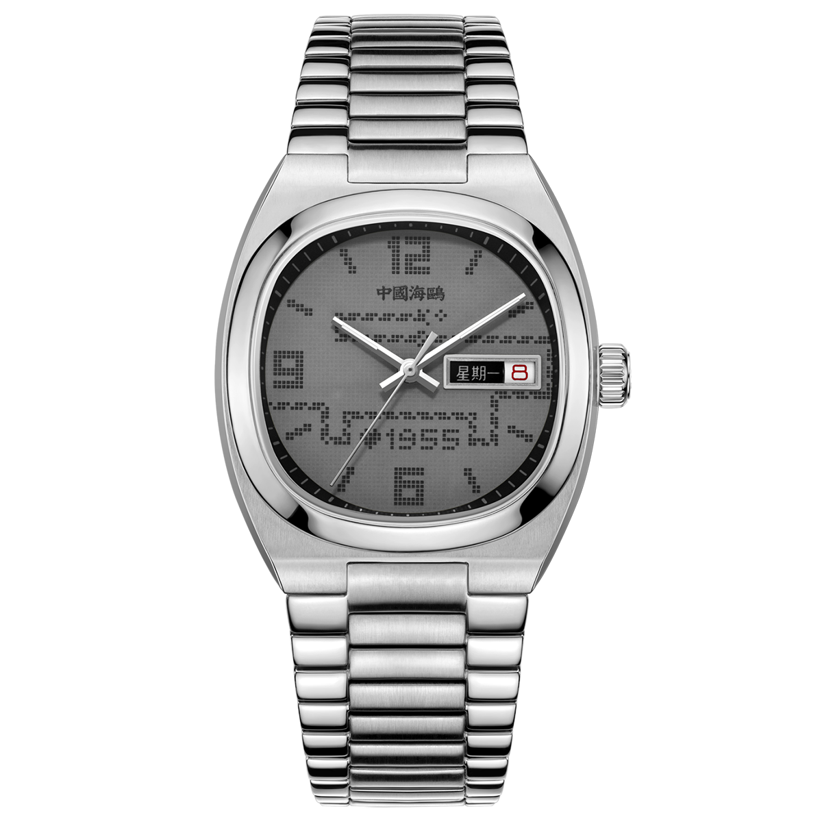 Gluttonous Snake Dial Day-date Calendar 70th Anniversary Edition Tonneau Watch 34mm