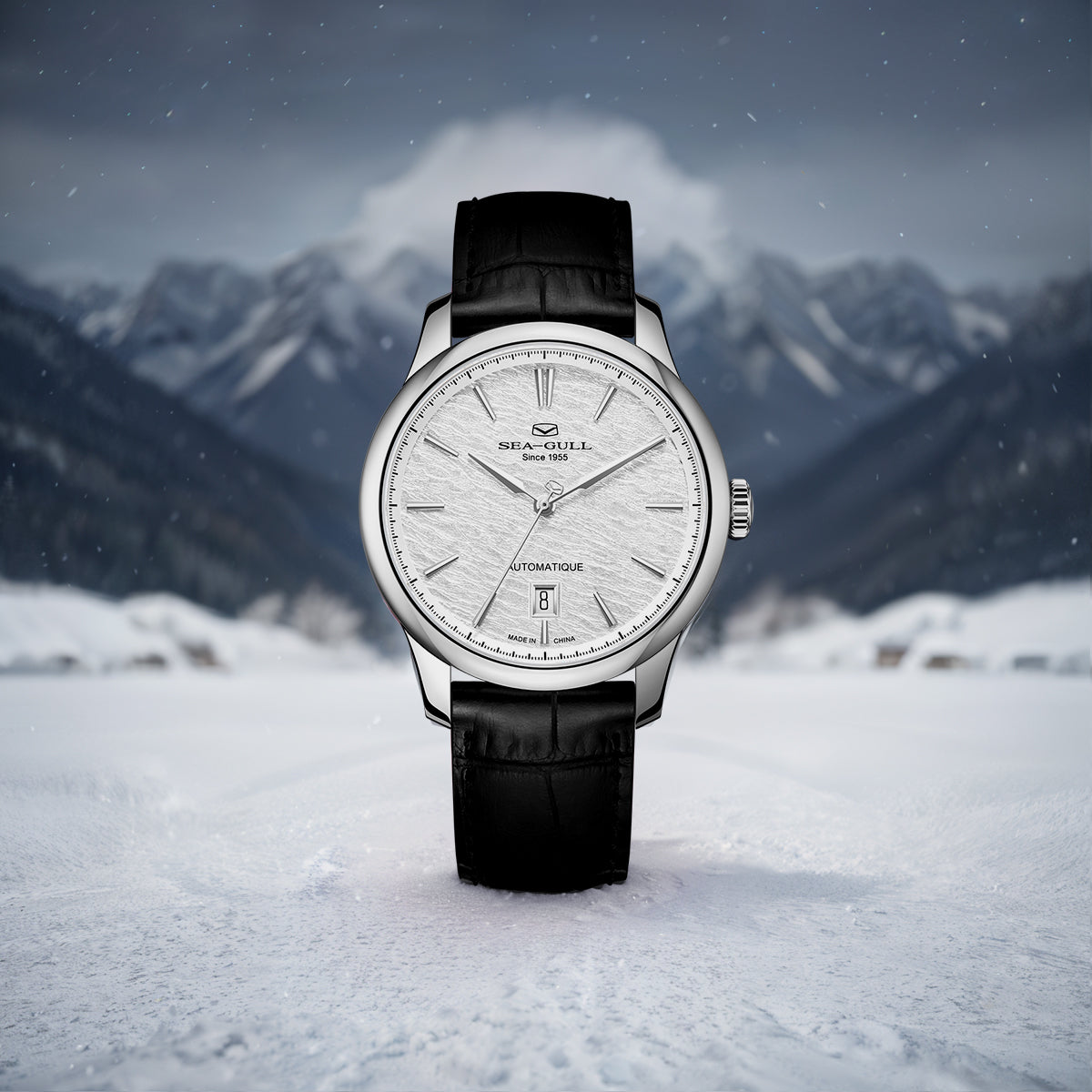 Uhr der Extraordinary Series mit Schneeflocken-Zifferblatt, 40 mm