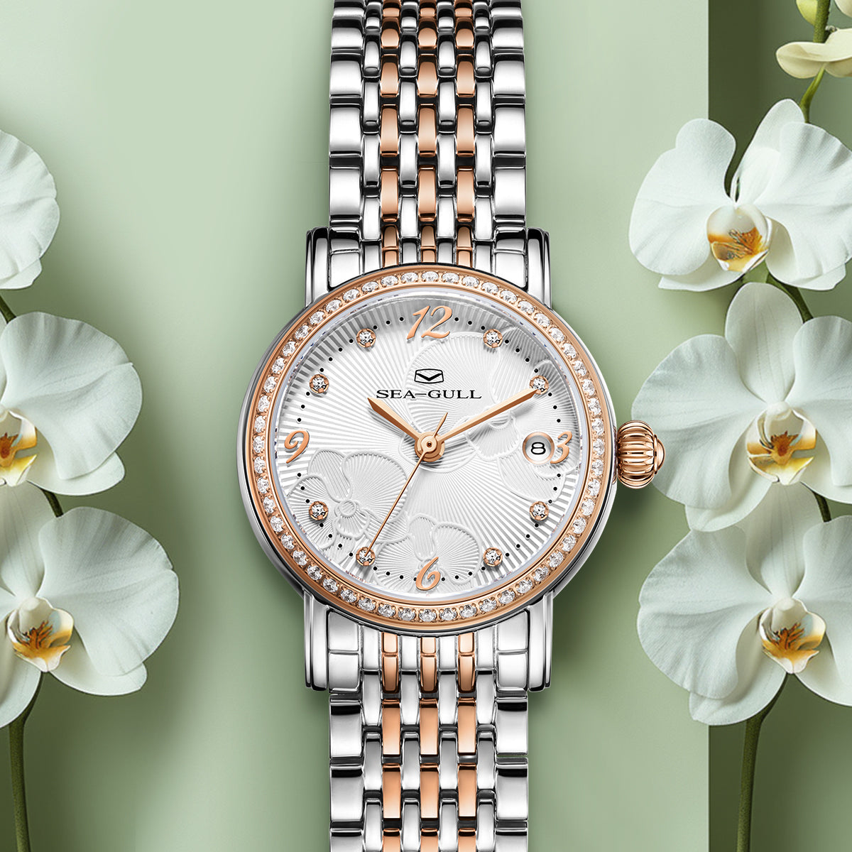 Flower Dial Lady's Watch 27mm