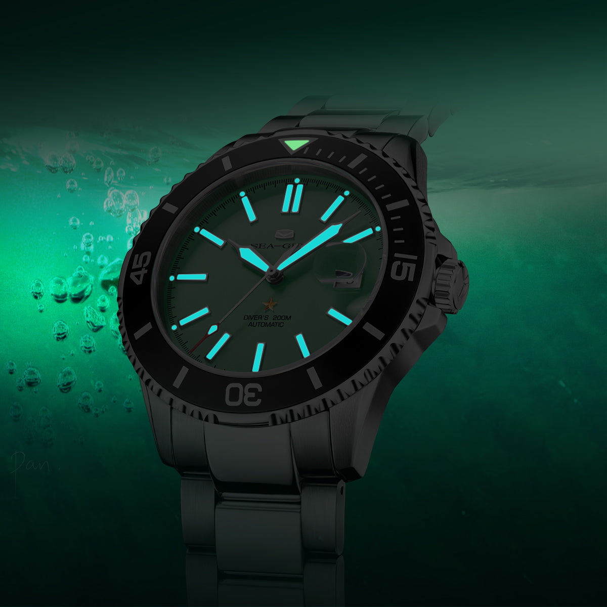 Ocean Series Matte Dial Diving Watch 44mm