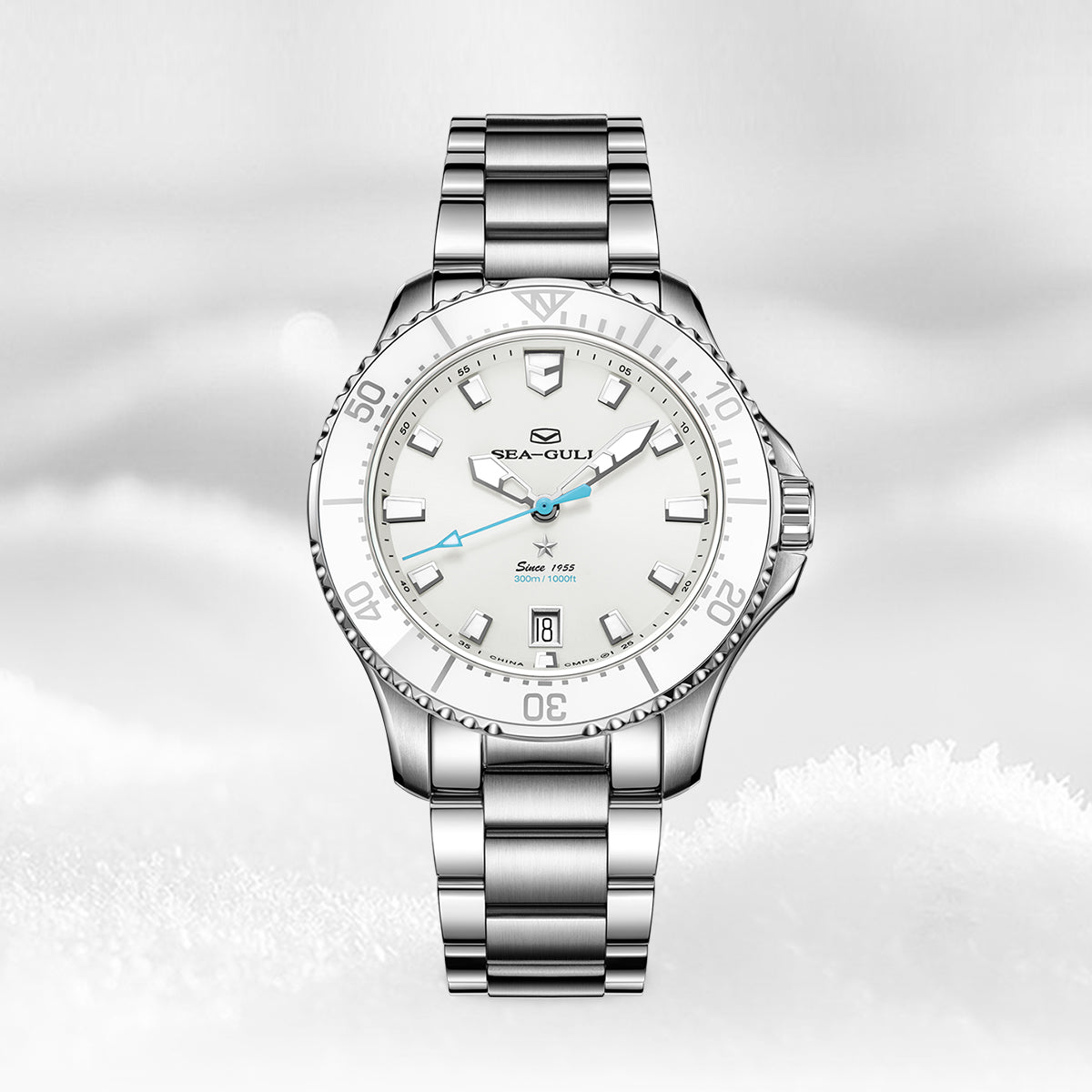 Ocean Series Pro 300m Waterproof Mother-of-pearl Dial Lady's Dive Watch 40mm