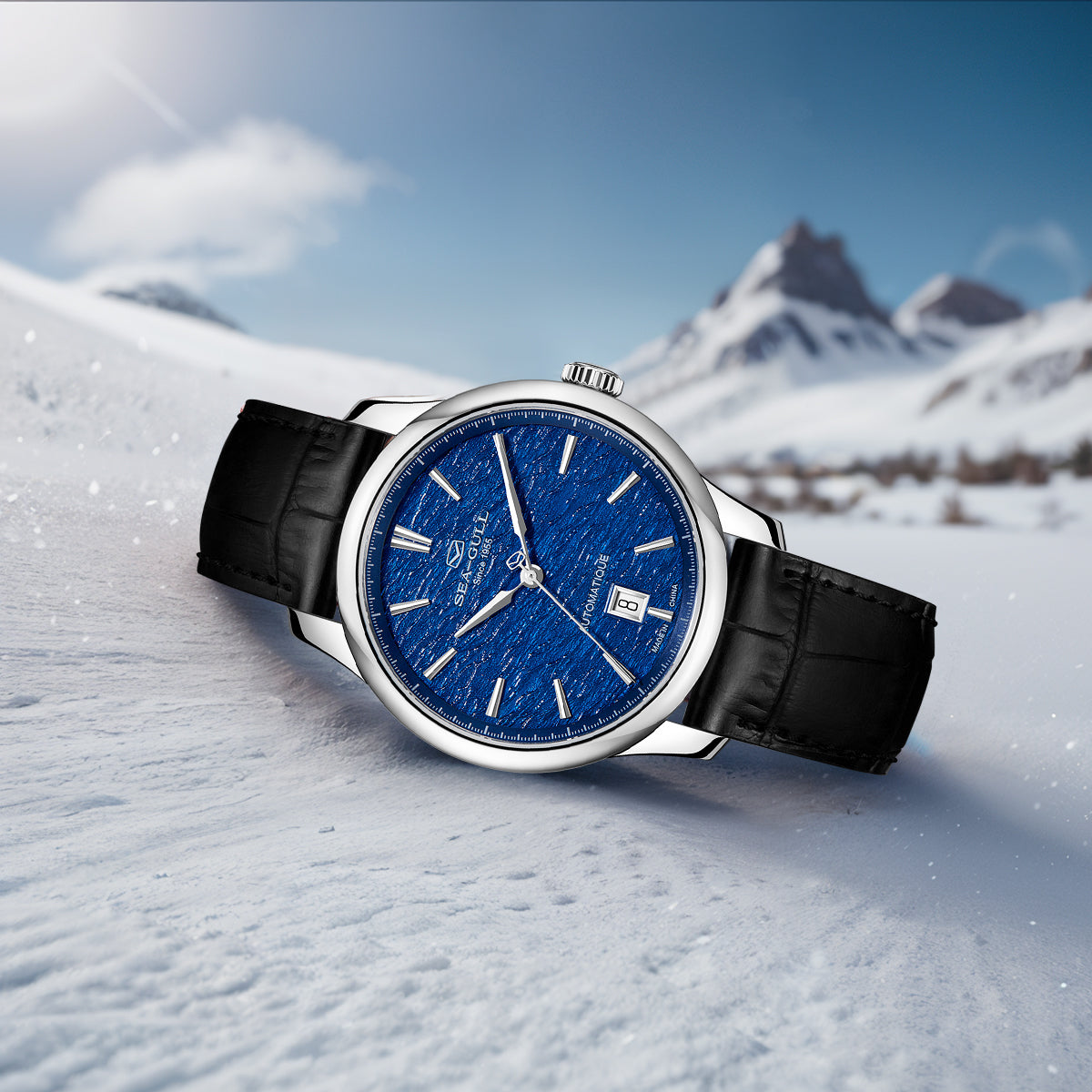 Uhr der Extraordinary Series mit Schneeflocken-Zifferblatt, 40 mm