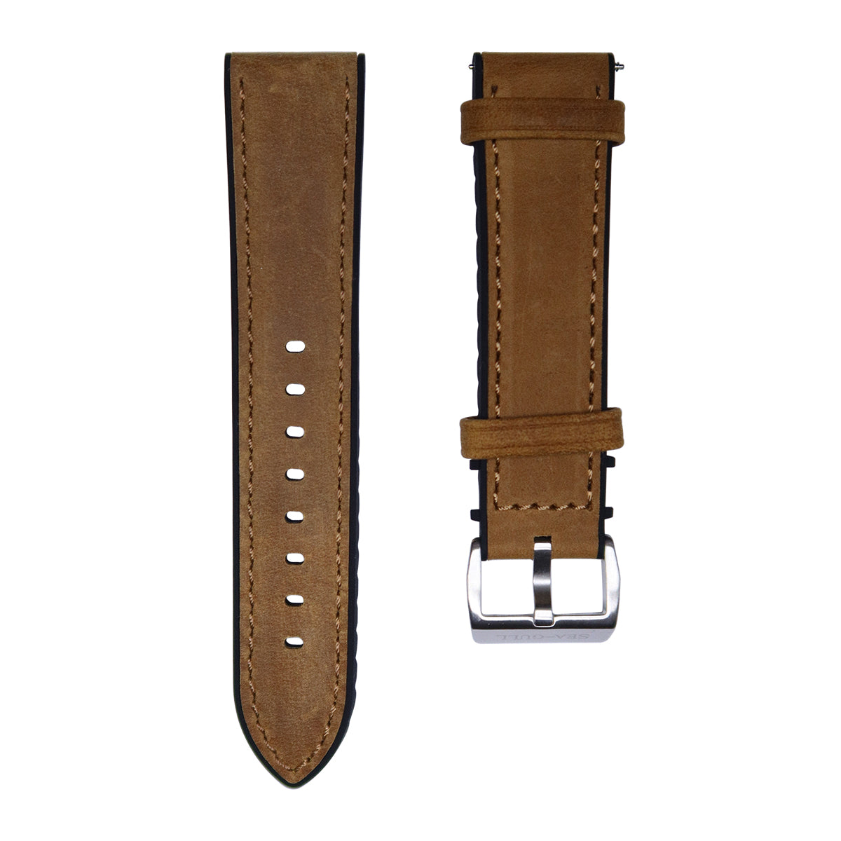 Original Rubber/Leather Dual Tone Watch Strap 20mm