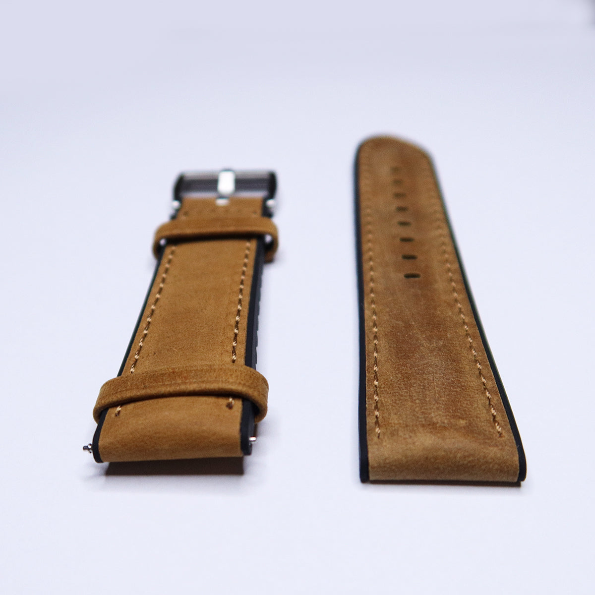 Original Rubber/Leather Dual Tone Watch Strap 20mm