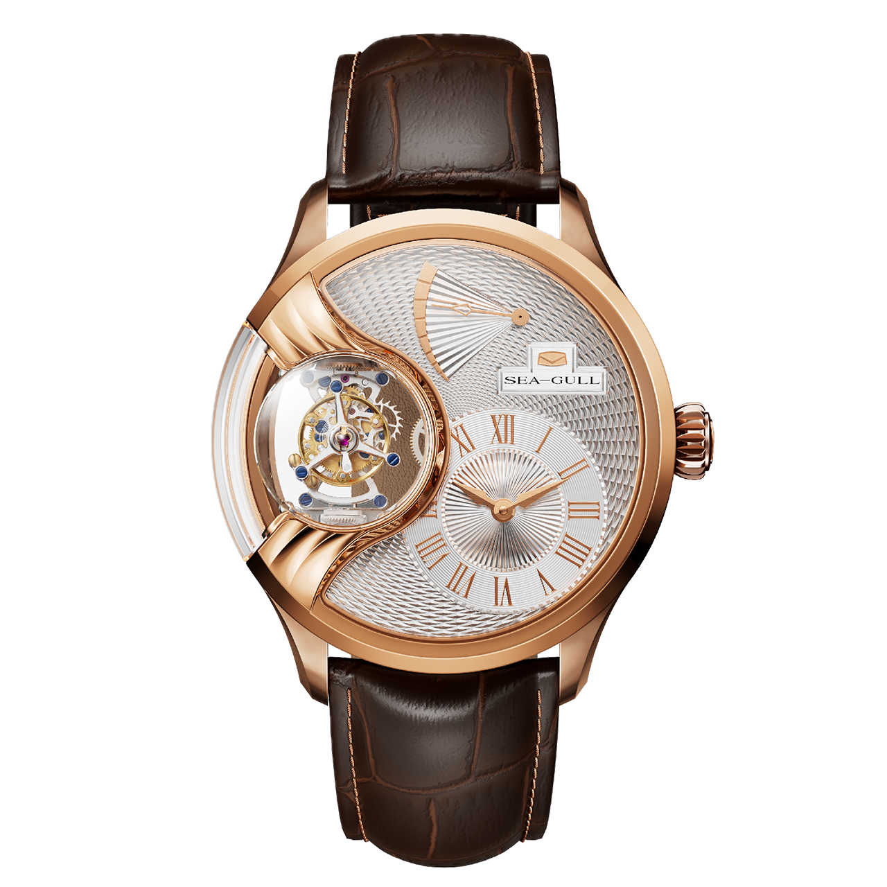 Master SEA-GULL Solar Wings 3D Tourbillon 44mm