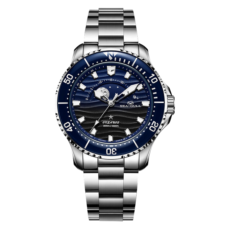 ساعة غوص Ocean Series Moon Phase مقاس 43.5 مم