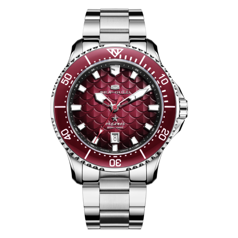 Ocean Series "Dragon Kings of the Four Seas" Dragon-scale Dial 300m Waterproof Diving Watch 44mm