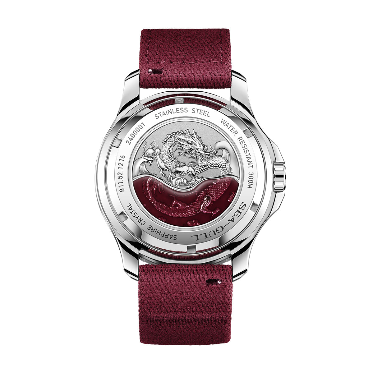 Ocean Series "Dragon Kings of the Four Seas" Dragon-scale Dial 300m Waterproof Diving Watch 44mm