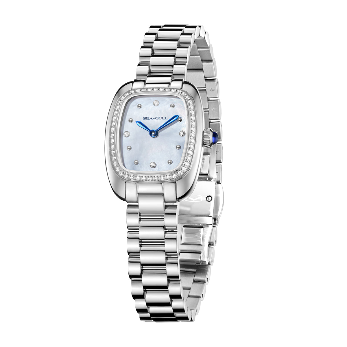 Ladies Series Wave-textured Dial Diamond-set Case Lady's Watch 30mm