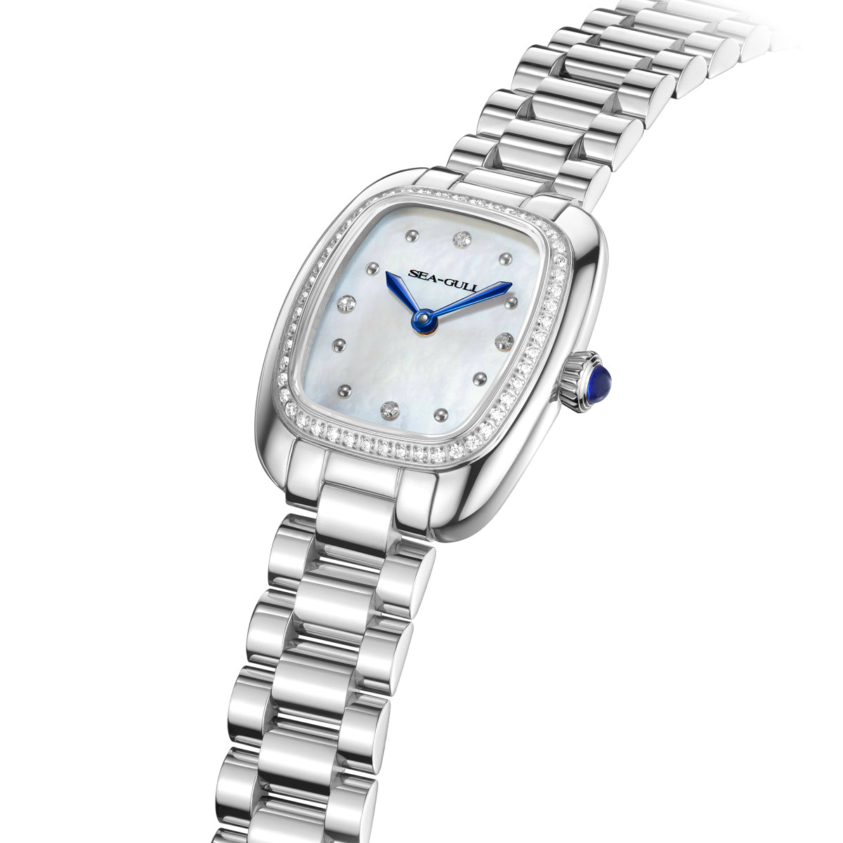 Ladies Series Wave-textured Dial Diamond-set Case Lady's Watch 30mm