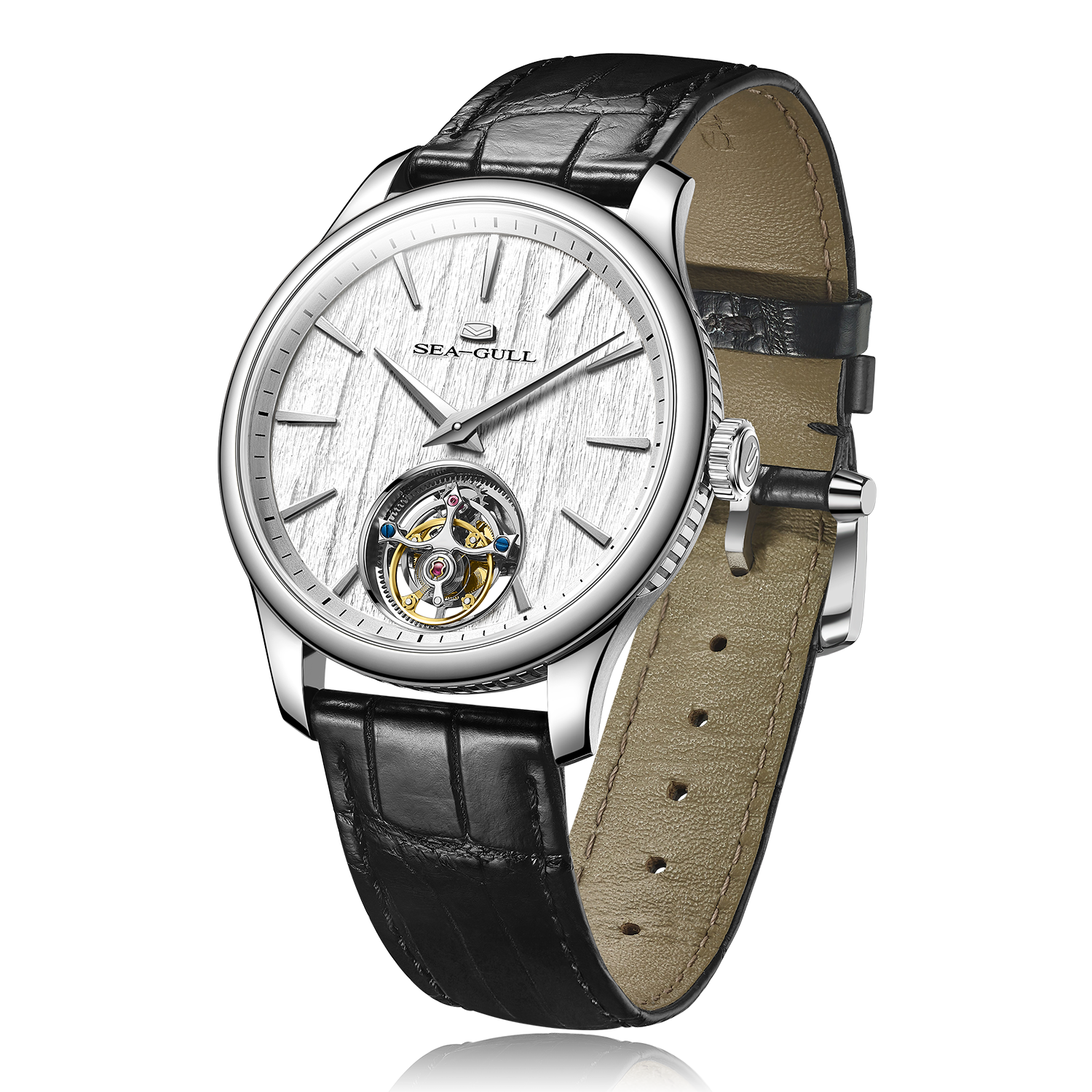 9,4 mm ultradünne automatische Tourbillonuhr 42 mm